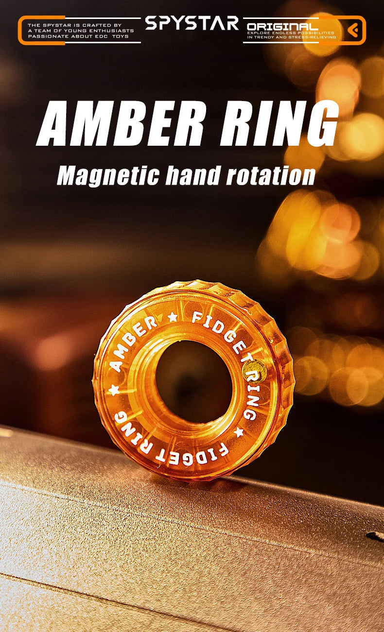 ClearRatchet – Transparent Fidget Ring Slider - Titanfidget