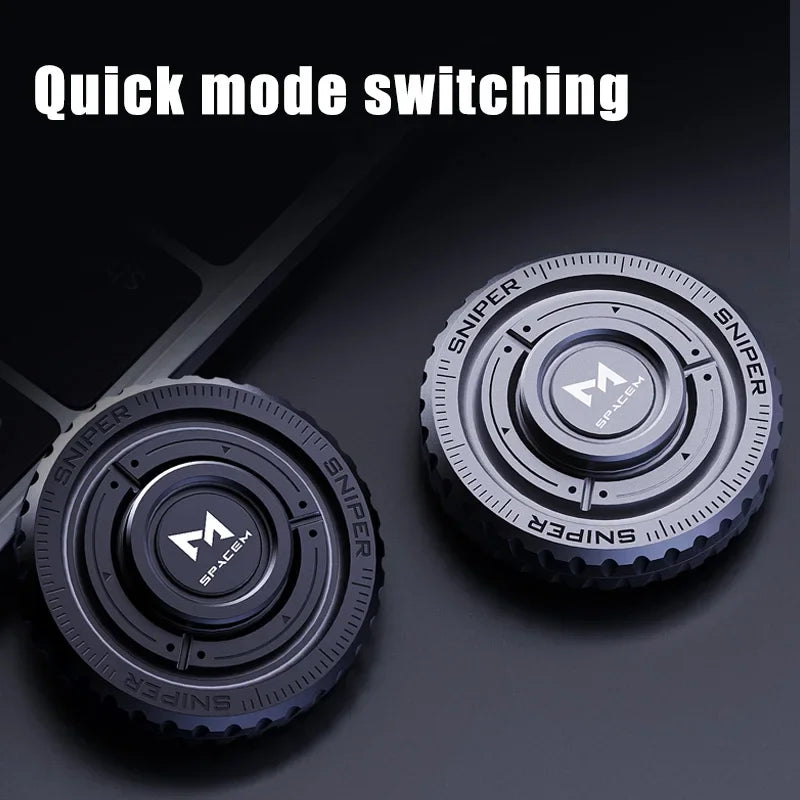 3in1 EDC Metal Pushing Card Hand Spinner Coin – Creative Anti-Stress Fidget Toy - Titanfidget