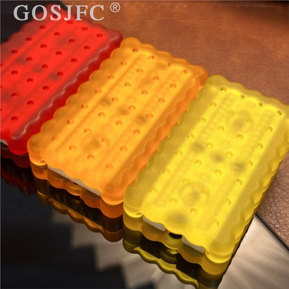Three Track Mechanical Biscuit Dingding Push Slider EDC Stress Relief Toy Fidget Slider