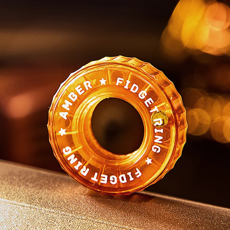 ClearRatchet – Transparent Fidget Ring Slider - Titanfidget