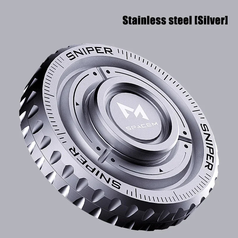 3in1 EDC Metal Pushing Card Hand Spinner Coin – Creative Anti-Stress Fidget Toy - Titanfidget