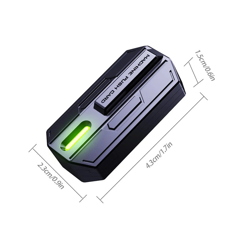Fingertip Fidget Toys Luminous Slider Magnetic Haptic EDC Clicker Metal Hand Spinner ADHD Tool Anxiety Stress Relief Adult Gift - Titanfidget