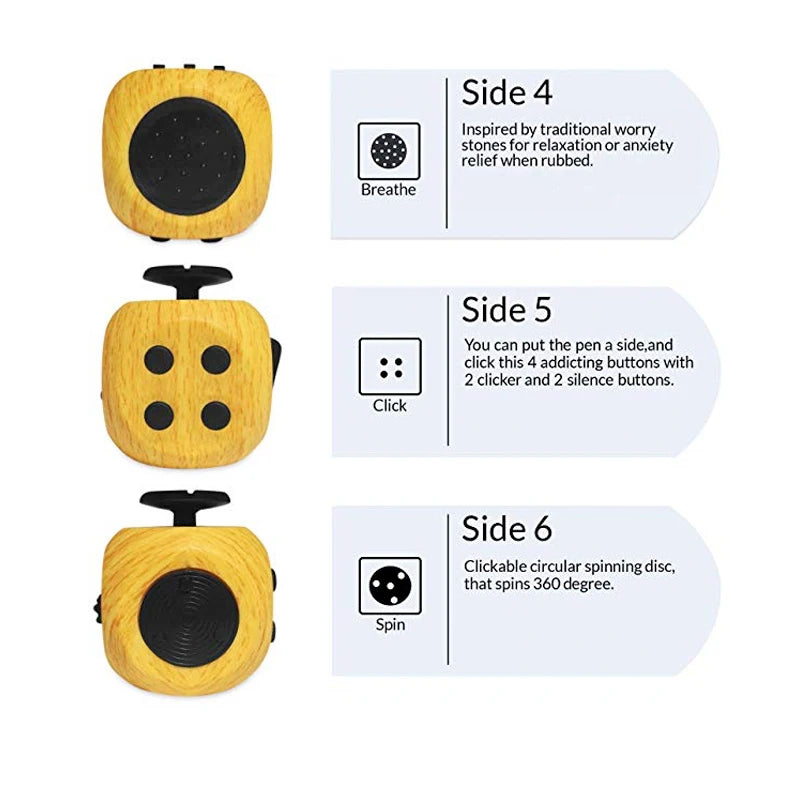 SixSide – Fidget Cube Toy for Focus & Stress Relief - Titanfidget