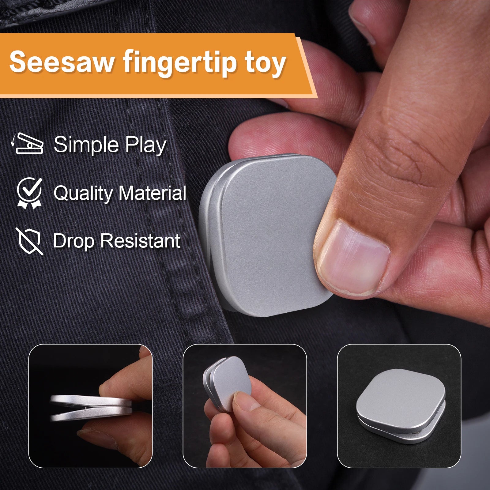 See-Saw – Magnetic Fidget Slider - Titanfidget
