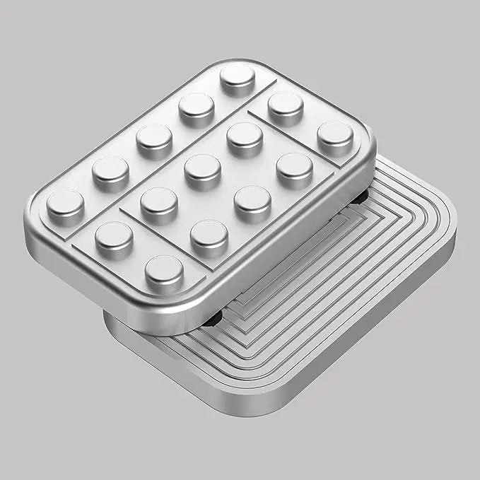 Metal EDC Fidget Slider – Magnetic Brick Block Push Slider for Stress Relief - Titanfidget