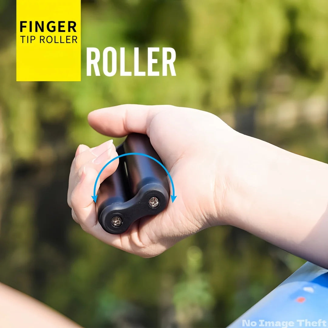 Premium Aluminum Alloy Stress Relief Roller | Portable Hand Massager | Finger Relaxation Fidget Toy for Office Home Travel Gifts - Titanfidget