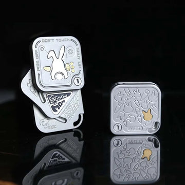 Angry Rabbit Triple-Layer Magnetic Fidget Slider – EDC Side-Push (93g) - Titanfidget