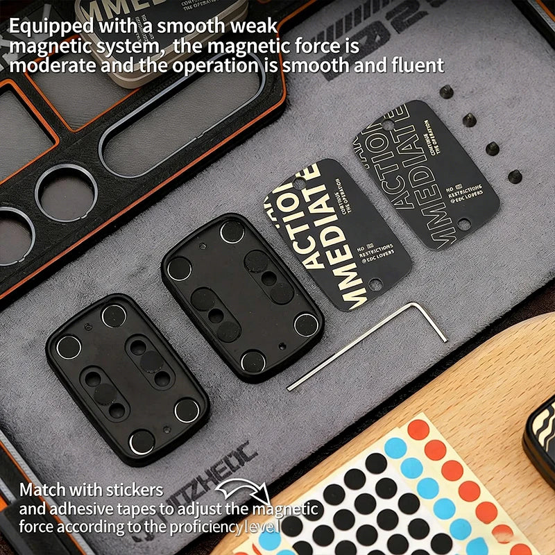 JUZHEDC Advanced Unlimited Push Slider Aluminum Beginner-Friendly Practice EDC Fidget Toy Stress Relief & Gift - Titanfidget