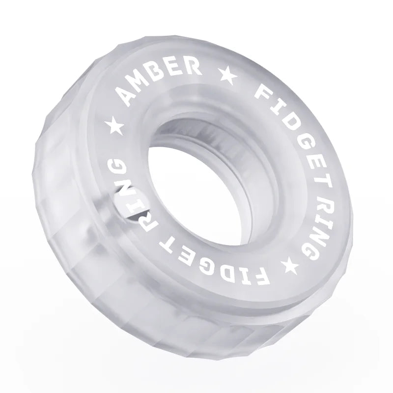 ClearRatchet – Transparent Fidget Ring Slider - Titanfidget