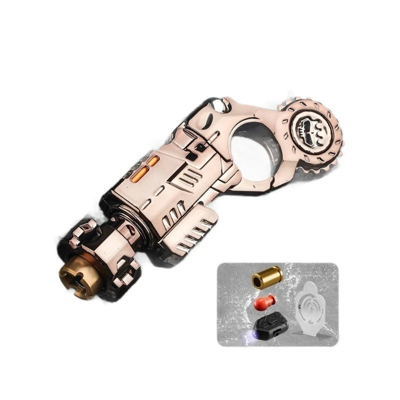 Shell-Ejecting Metal Fidget Gun – EDC Desk Toy for Adults (230g) - Titanfidget