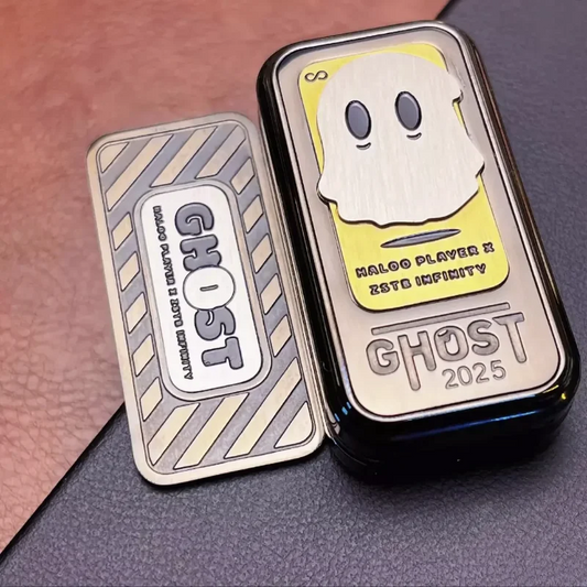 Three-layer Mechanical Ghost Extra Long Paragraph Dense Haptic Direct Push Cards Fidget Slider Crisp Sound Decompression EDC Toy