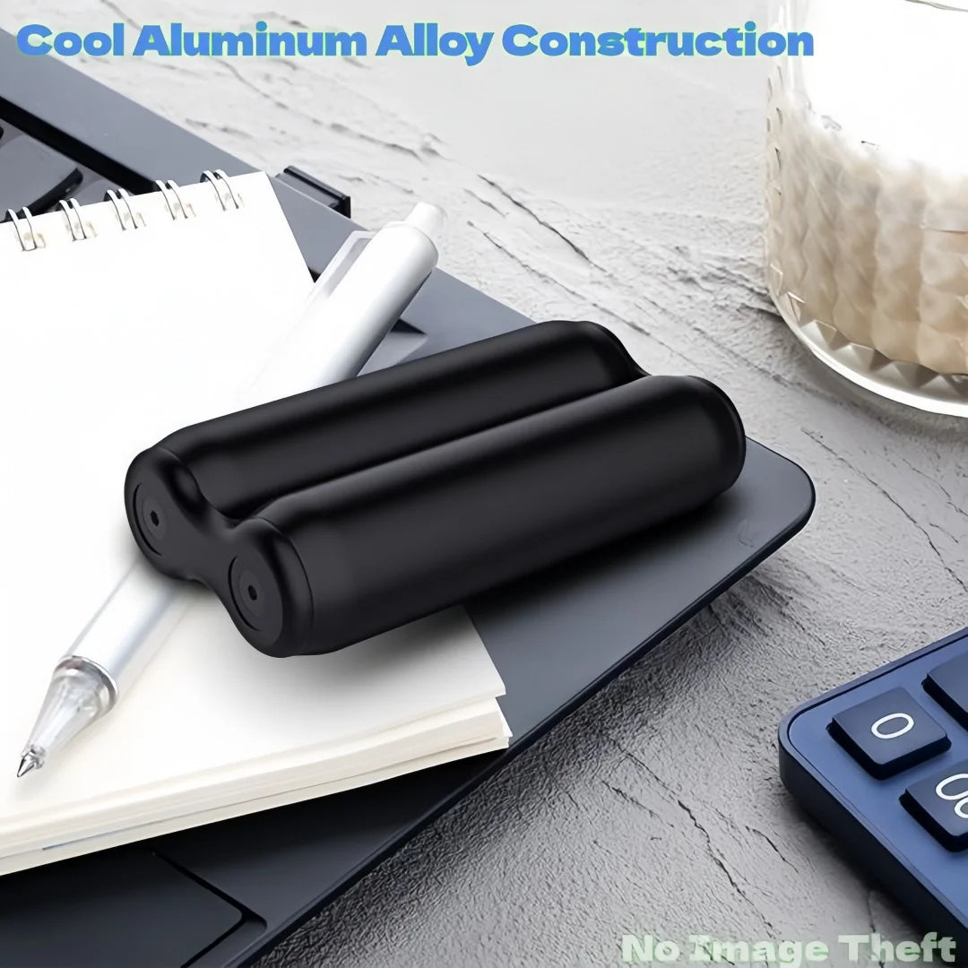 Premium Aluminum Alloy Stress Relief Roller | Portable Hand Massager | Finger Relaxation Fidget Toy for Office Home Travel Gifts - Titanfidget