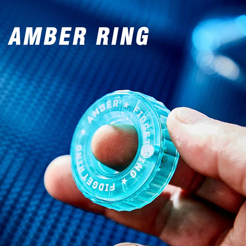 ClearRatchet – Transparent Fidget Ring Slider - Titanfidget