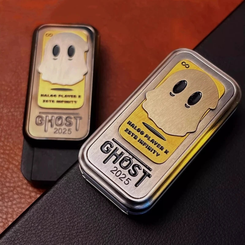 Three-layer Mechanical Ghost Extra Long Paragraph Dense Haptic Direct Push Cards Fidget Slider Crisp Sound Decompression EDC Toy