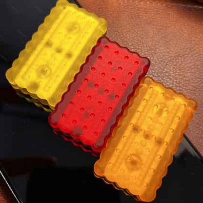 Three Track Mechanical Biscuit Dingding Push Slider EDC Stress Relief Toy Fidget Slider