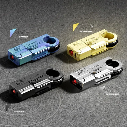 Mini Ring Pistol: EDC Metal Fidget Toy with Shell Ejection - Titanfidget