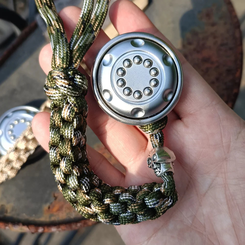 Ratchet Coin push-pull metal EDC fidget pendant – view 6