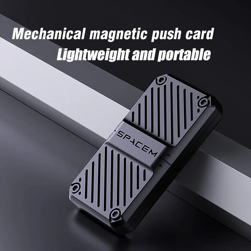 Machinery Magnetic Slider Push Fidget Toy Decompression Metal EDC Haptic Coin Fidget Spinner For Adults Stress Relief Gifts - Titanfidget