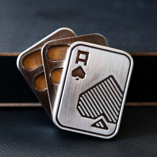 Triple Fidget Slider Poker Push Card AAA – Portable Magnetic Stress Relief Toys - Titanfidget
