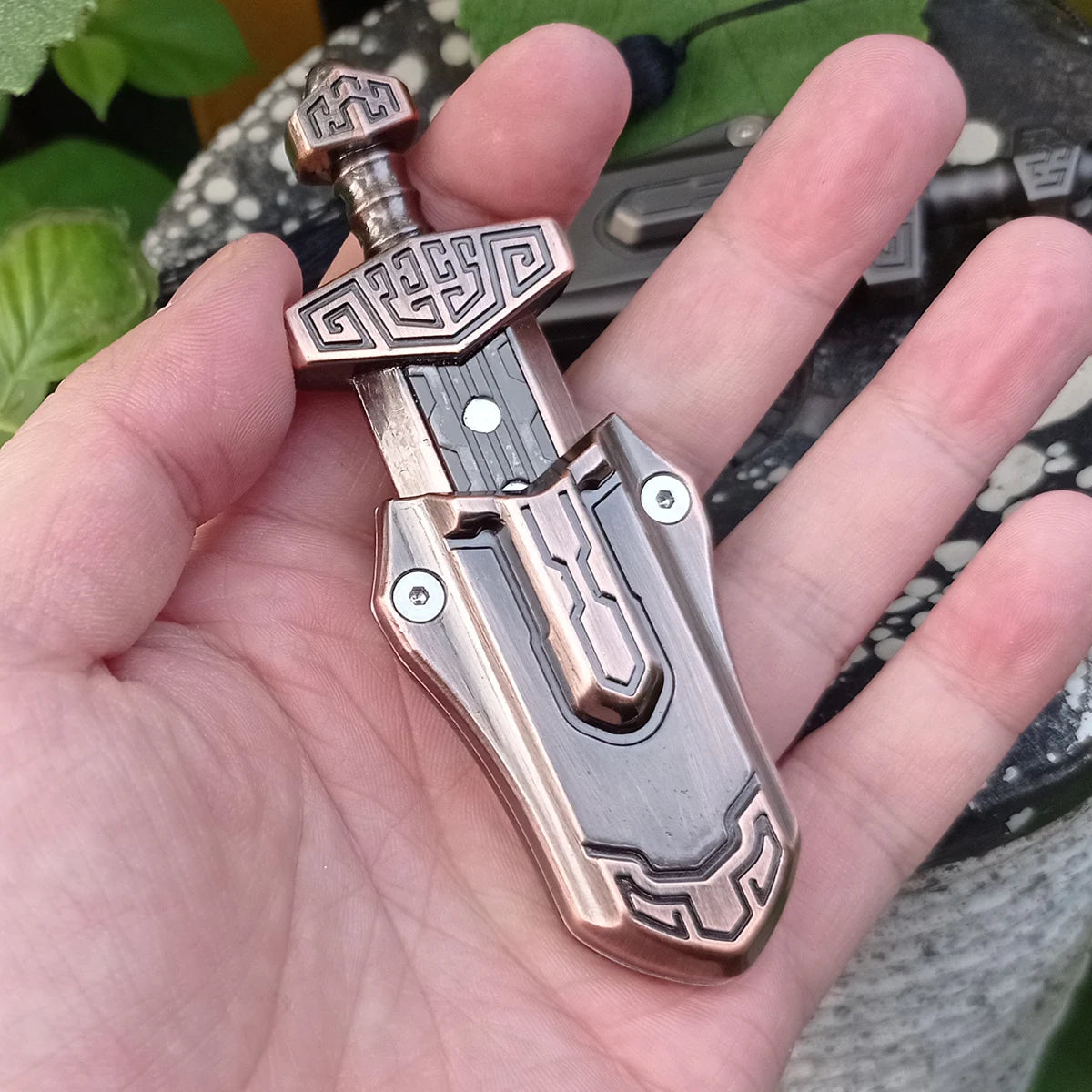 EDC Fingertip Push Card Sword – Mini Stress Relief Toy - Titanfidget