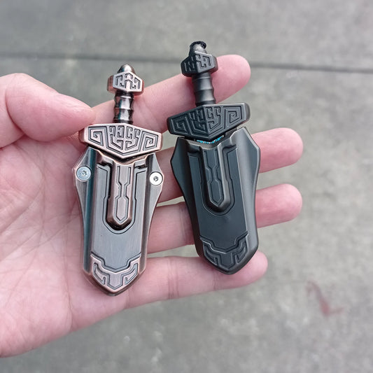 EDC Fingertip Push Card Sword – Mini Stress Relief Toy - Titanfidget