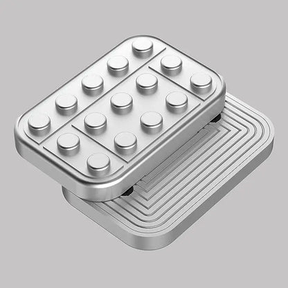Metal EDC Fidget Slider – Magnetic Brick Block Push Slider for Stress Relief - Titanfidget