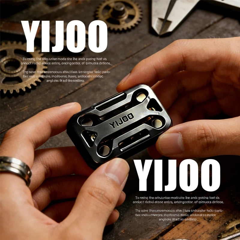 Infinite Position Metal Fidget Slider Tuning Fork Structure No Limit Travel Haptic Feedback EDC Stress Relief Toy for Adults - Titanfidget