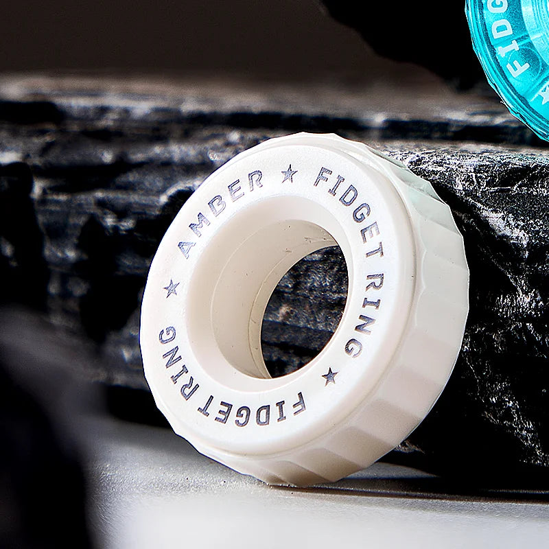 ClearRatchet – Transparent Fidget Ring Slider - Titanfidget