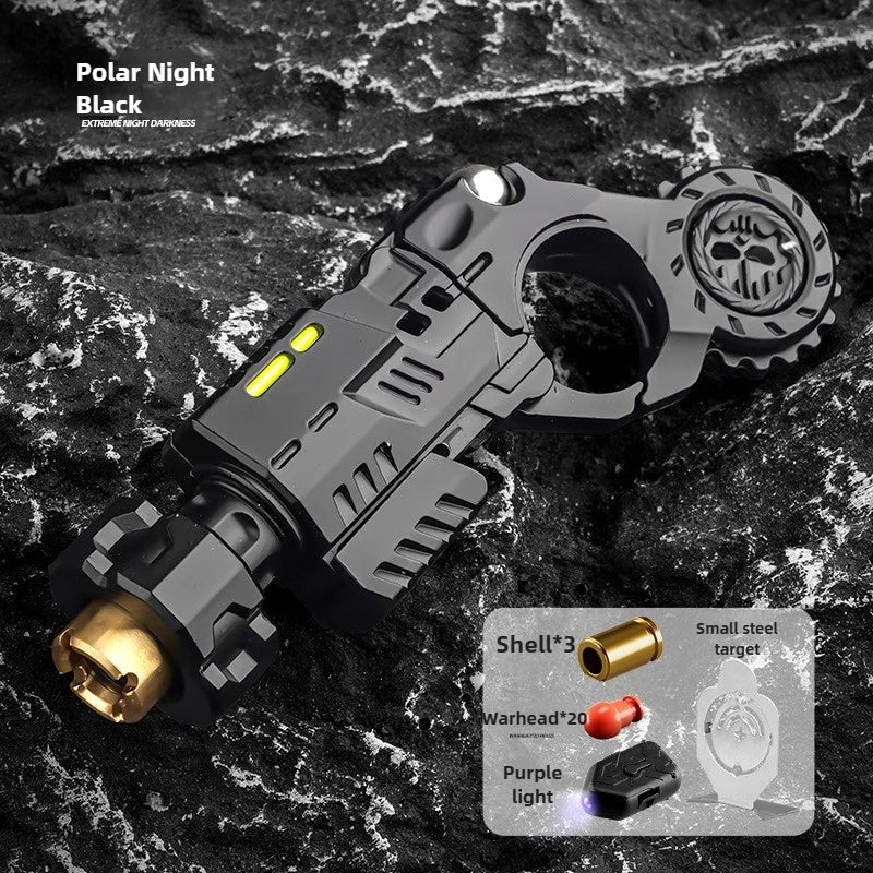 Shell-Ejecting Metal Fidget Gun – EDC Desk Toy for Adults (230g) - Titanfidget
