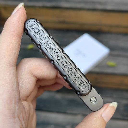 EDC Fidget Sliders – Metal Push Pull Rotation Fidget Toy for Stress Relief - Titanfidget