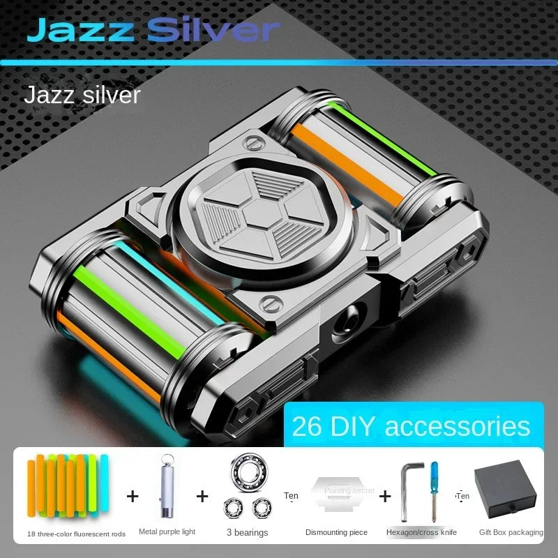 EDC Best Luminous Fidget Spinner Relieve Stress Relief Toy Antistresse Decompression Hand Metal Alloy Roller Children's Adults - Titanfidget
