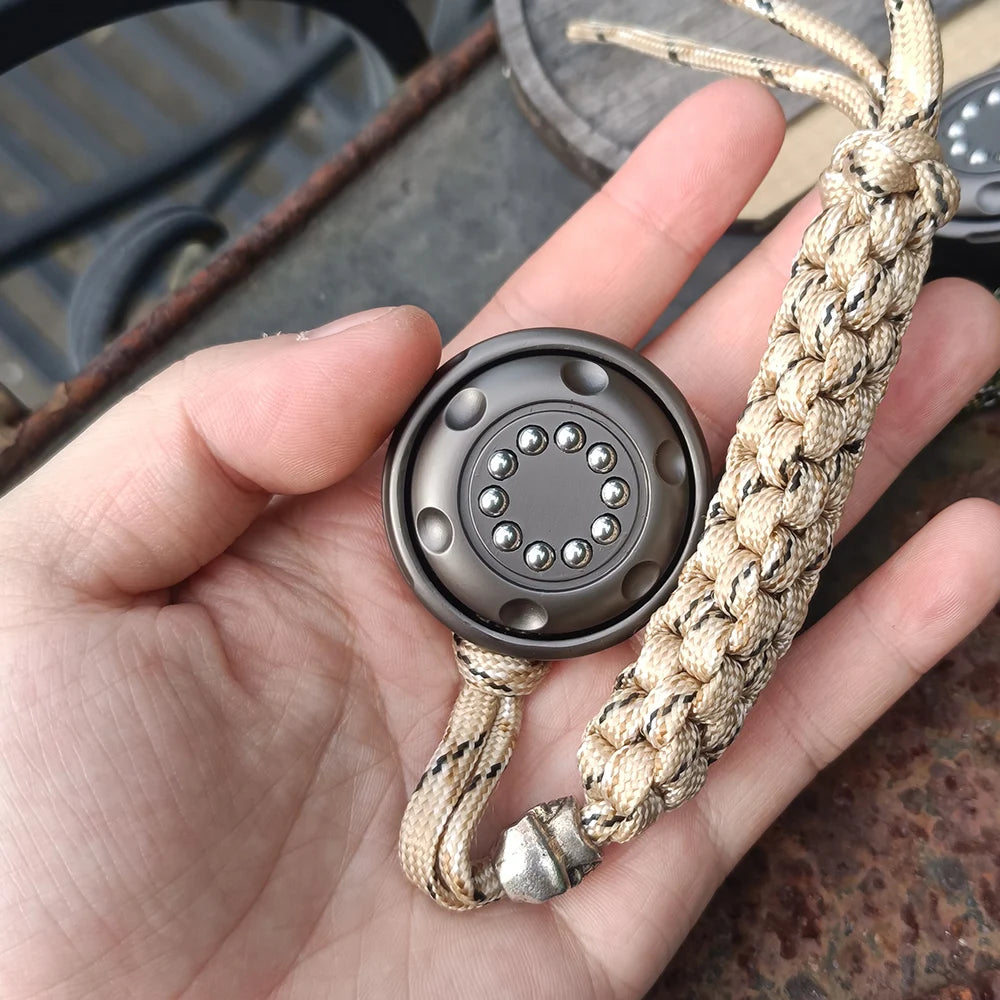 Ratchet Coin push-pull metal EDC fidget pendant – view 5