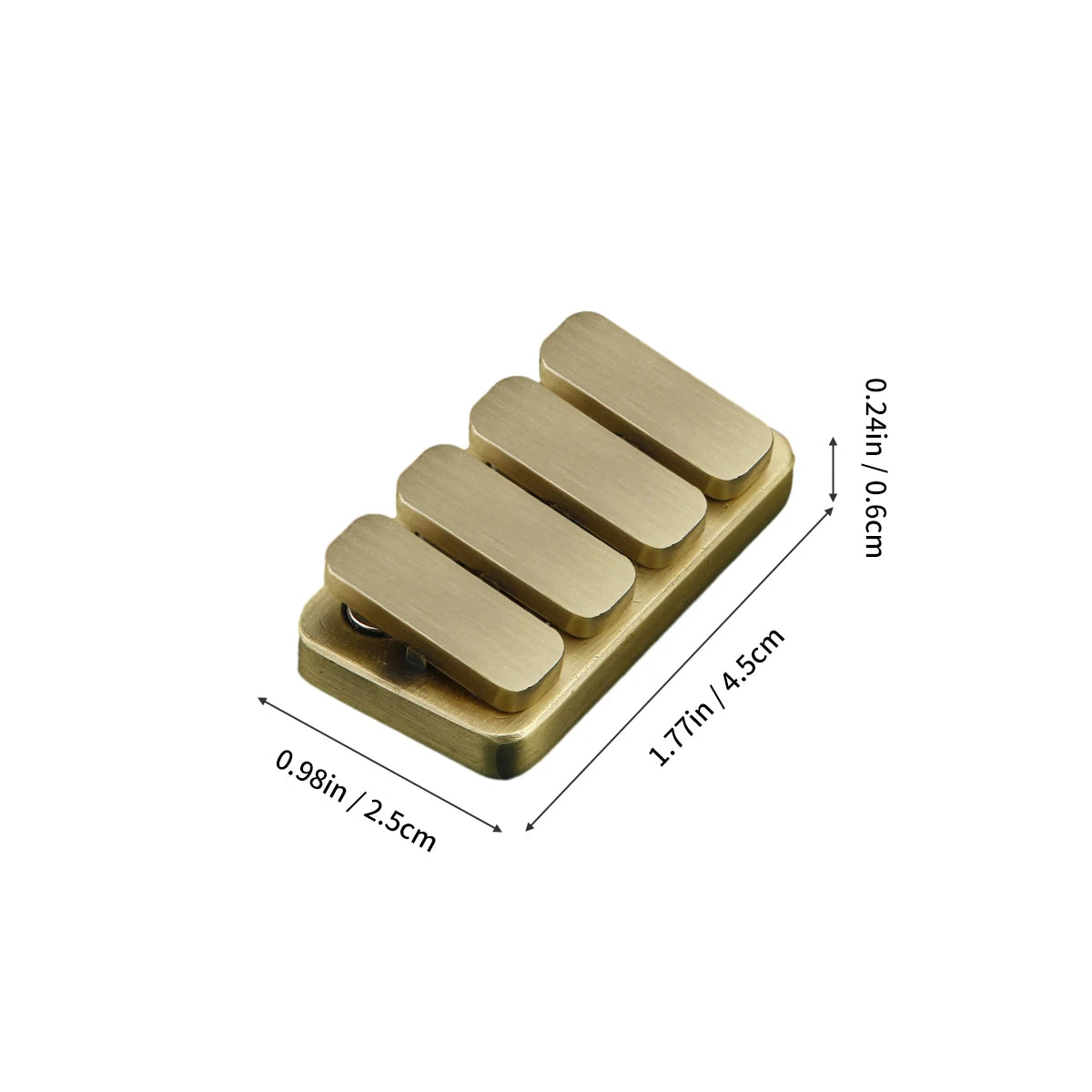 Magnetic Slider Metal Fidget Push Card – EDC Stress Relief Toy with Piano Key Sounds - Titanfidget