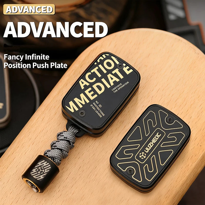 JUZHEDC Advanced Unlimited Push Slider Aluminum Beginner-Friendly Practice EDC Fidget Toy Stress Relief & Gift - Titanfidget