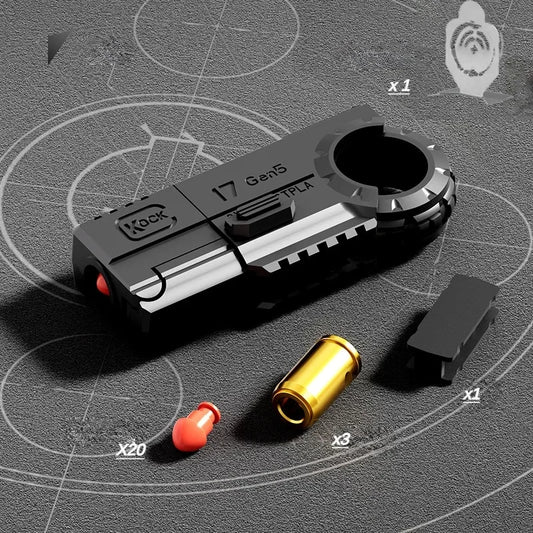 Mini Ring Pistol: EDC Metal Fidget Toy with Shell Ejection - Titanfidget