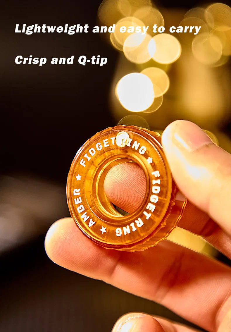 ClearRatchet – Transparent Fidget Ring Slider - Titanfidget