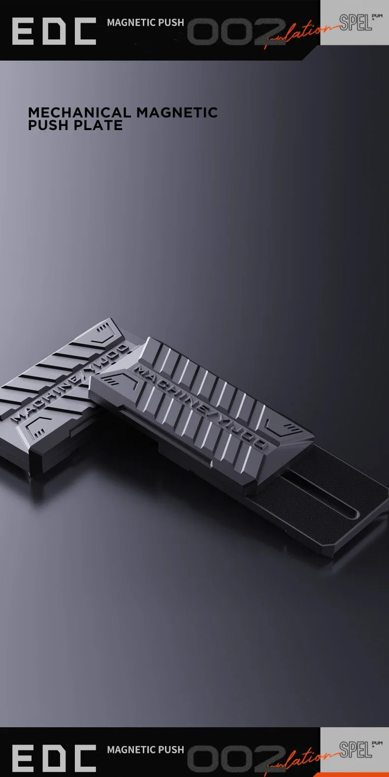 StoneEdge Fidget Slider – Two-Track Magnetic - Titanfidget