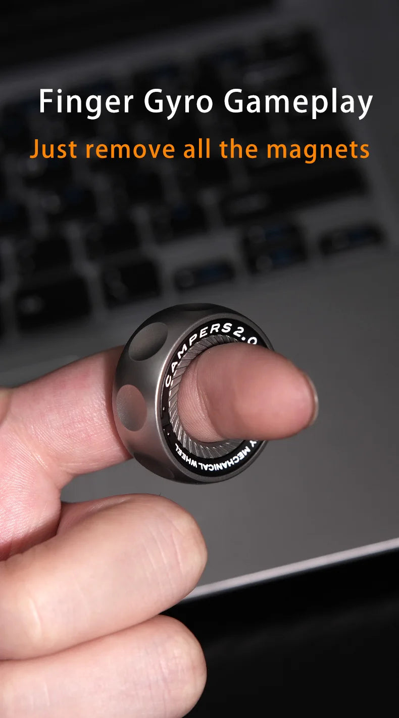 ClickCore Ring – Magnetic Ratchet Fidget Ring - Titanfidget