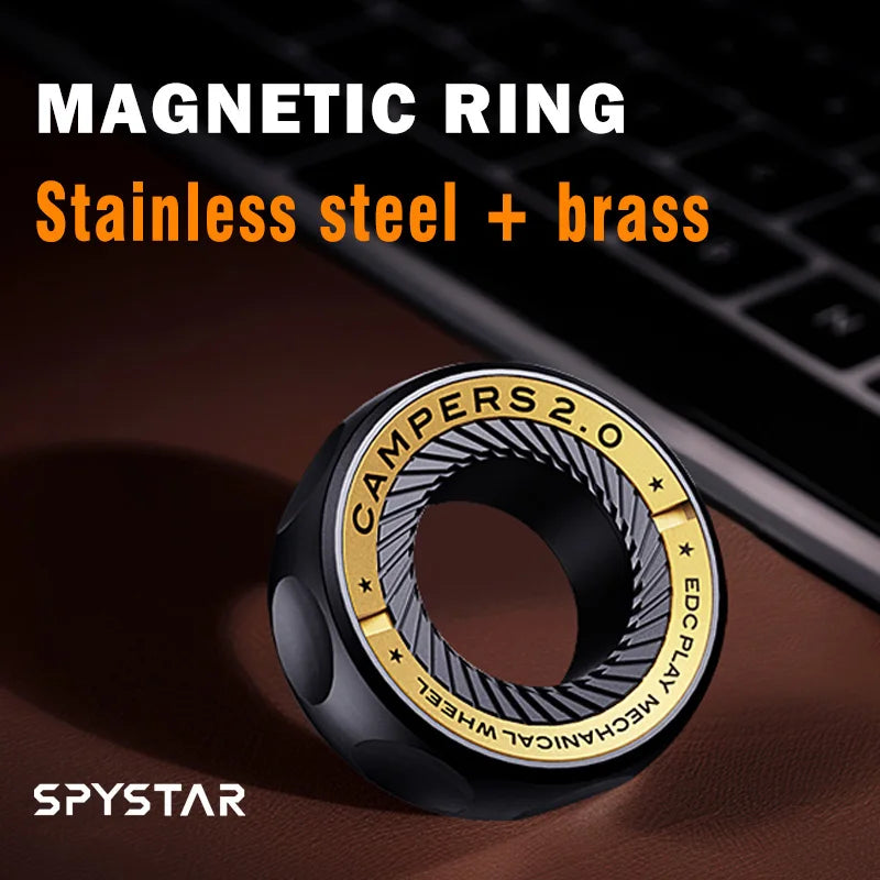 ClickCore Ring – Magnetic Ratchet Fidget Ring - Titanfidget