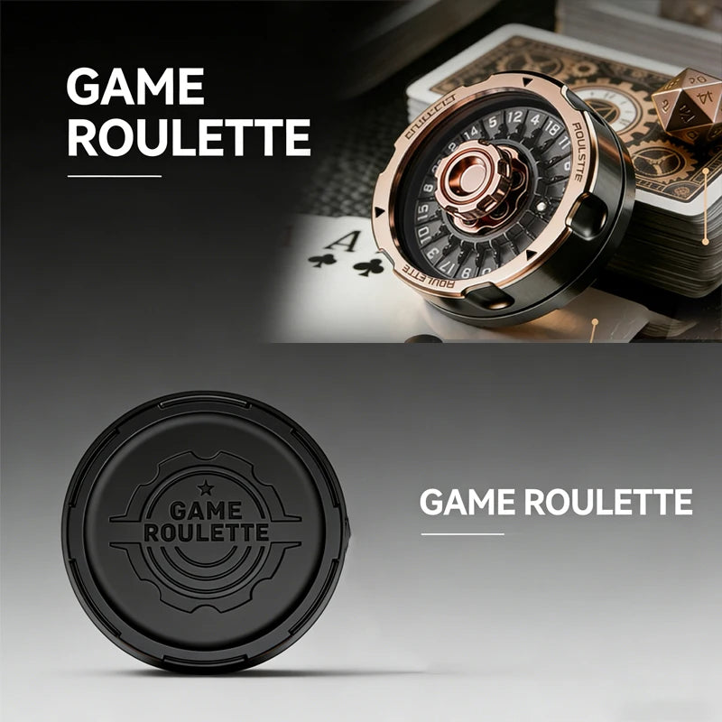 YIJOO D20 black stainless steel roulette fidget spinner – view 5