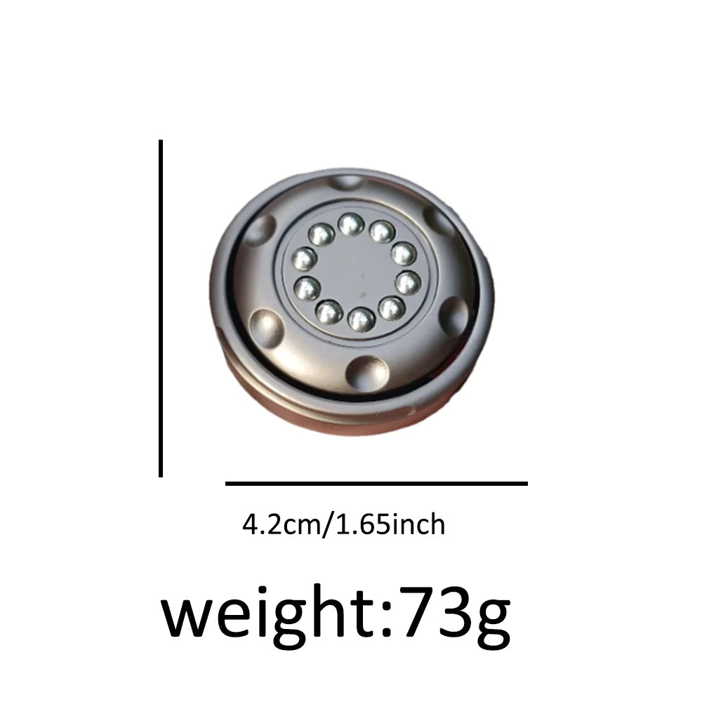 Ratchet Coin push-pull metal EDC fidget pendant – view 1