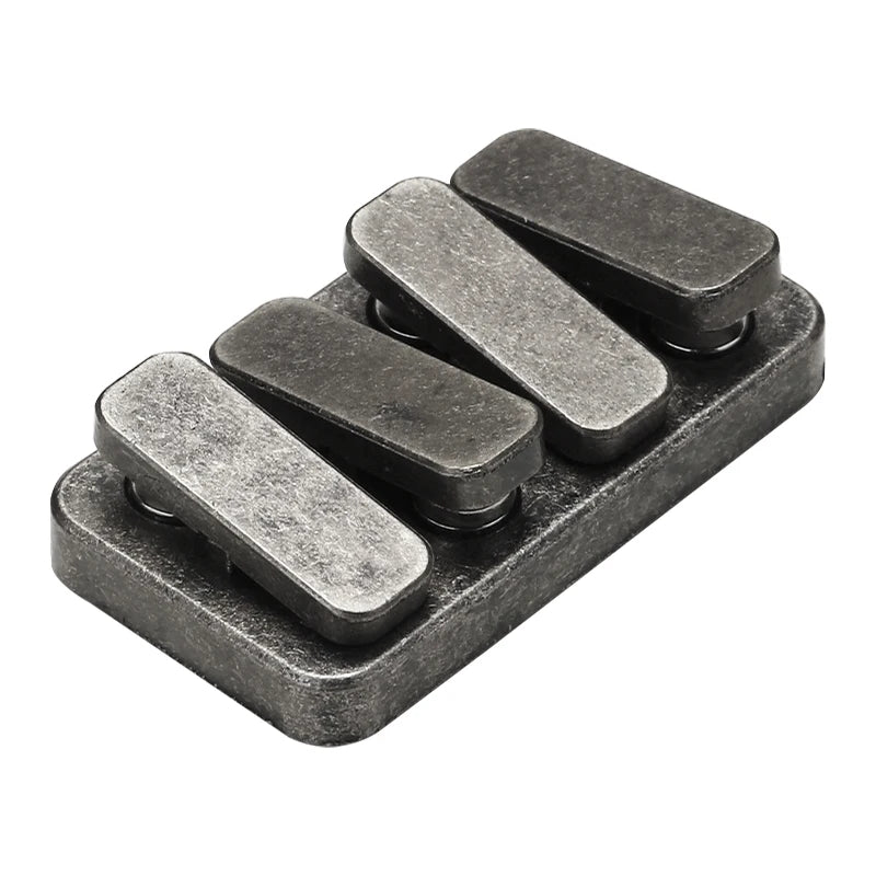 Magnetic Slider Metal Fidget Push Card – EDC Stress Relief Toy with Piano Key Sounds - Titanfidget