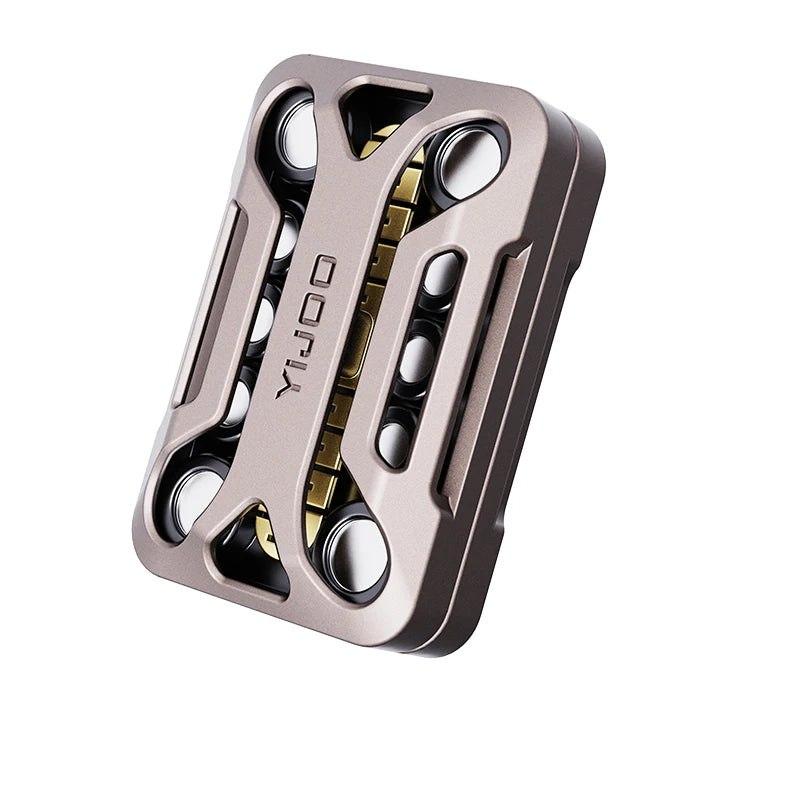 Infinite Position Metal Fidget Slider Tuning Fork Structure No Limit Travel Haptic Feedback EDC Stress Relief Toy for Adults - Titanfidget