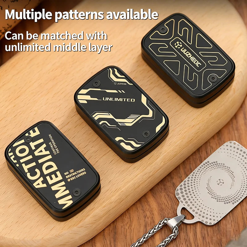 JUZHEDC Advanced Unlimited Push Slider Aluminum Beginner-Friendly Practice EDC Fidget Toy Stress Relief & Gift - Titanfidget