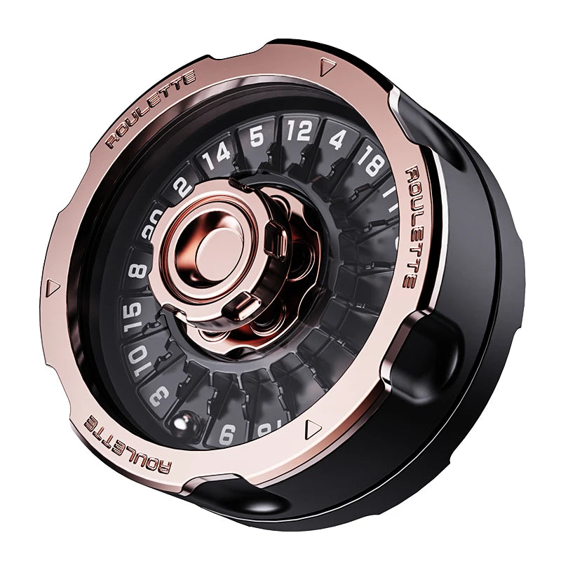 YIJOO D20 black stainless steel roulette fidget spinner – view 7