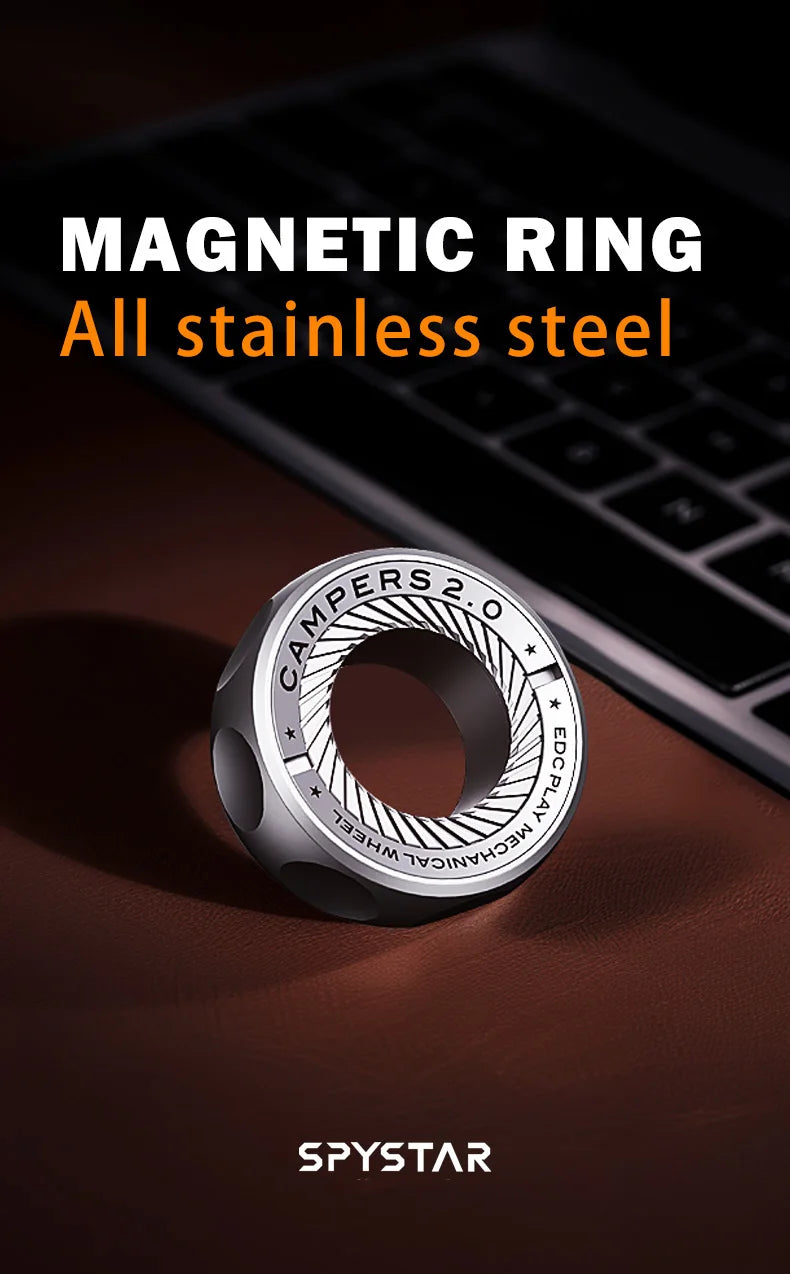 ClickCore Ring – Magnetic Ratchet Fidget Ring - Titanfidget