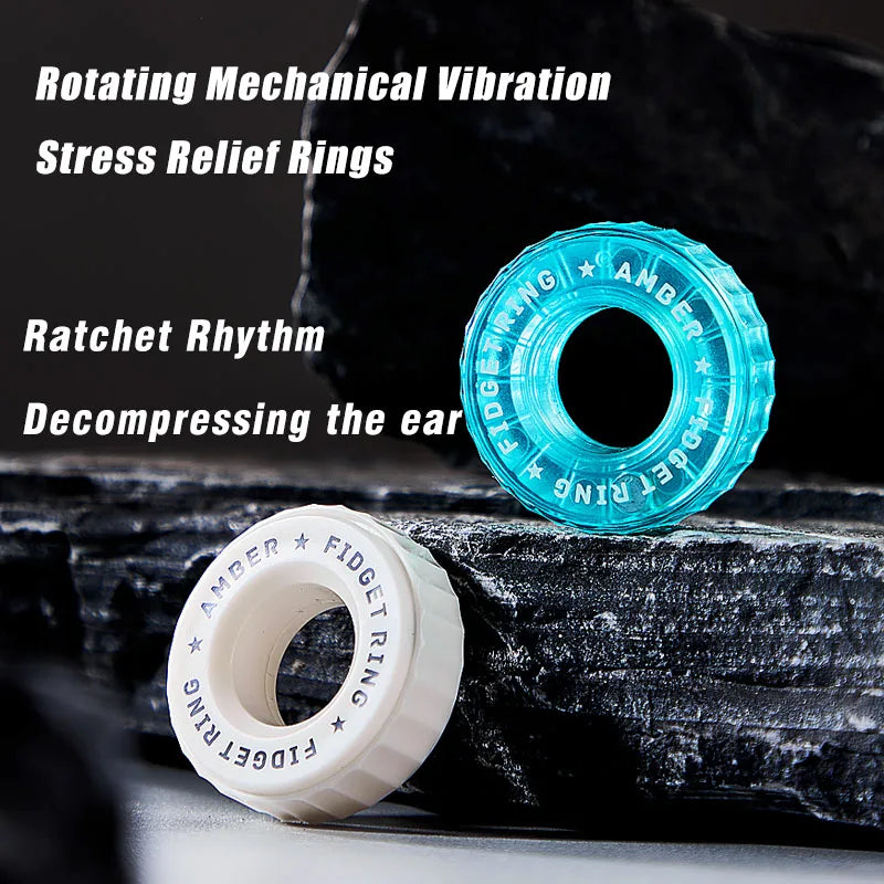 ClearRatchet – Transparent Fidget Ring Slider - Titanfidget