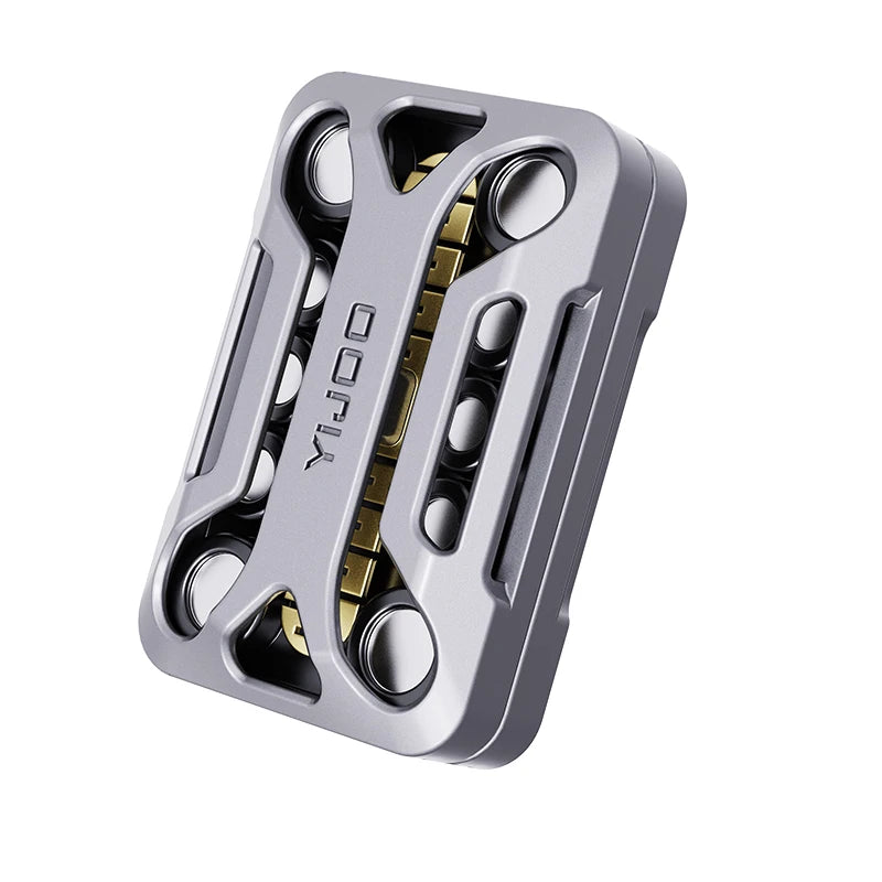Infinite Position Metal Fidget Slider Tuning Fork Structure No Limit Travel Haptic Feedback EDC Stress Relief Toy for Adults - Titanfidget