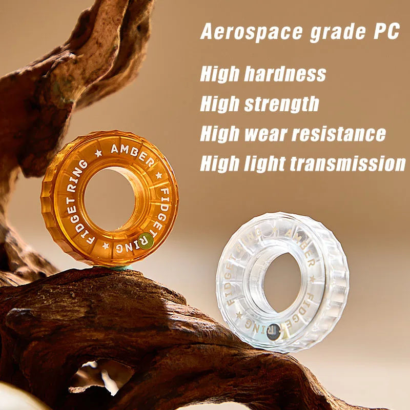 ClearRatchet – Transparent Fidget Ring Slider - Titanfidget