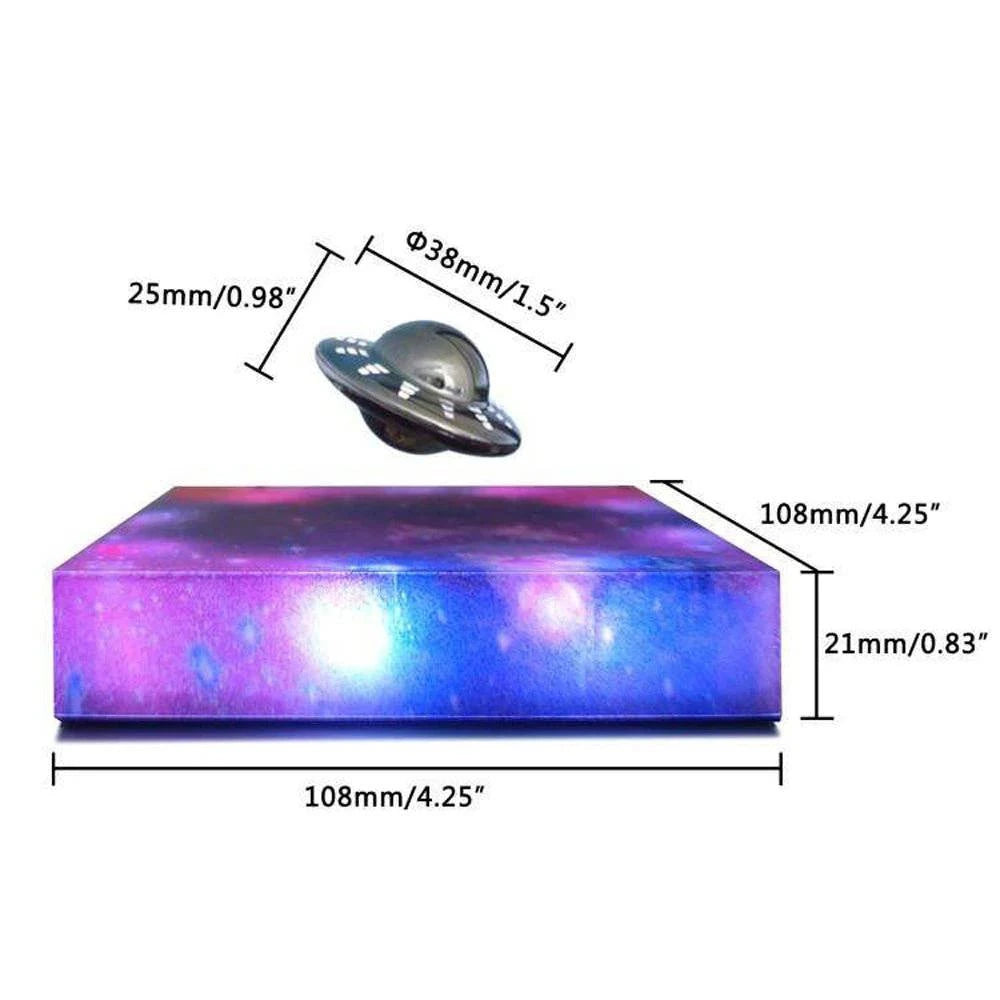 Creative Magnetic Levitating Desk LED Night Light Rotating Floating For Bedroom Descorat Novelty Gift Atmosphere Reading Table